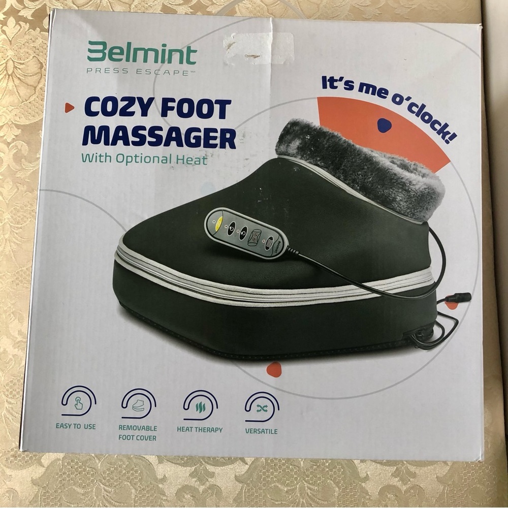 BELMINT PRESS ESCAPE COZY FOOT MASSAGER WITH OPTIONAL HEAT